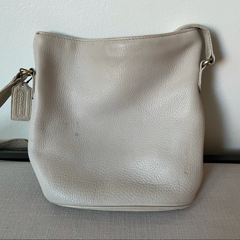 Coach pebbled leather handbag